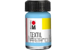 Marabu Textil - Pintura textil (15 ml), color azul claro