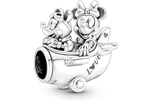 PANDORA - Charm Disney Mickey Mouse e Minnie, in argento sterling