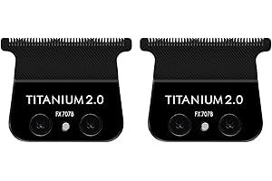 BESTBOMG FX707B Lame di ricambio DLC compatibili con i trimmer BaBylissPRO FX787 e FX726, 2 unità