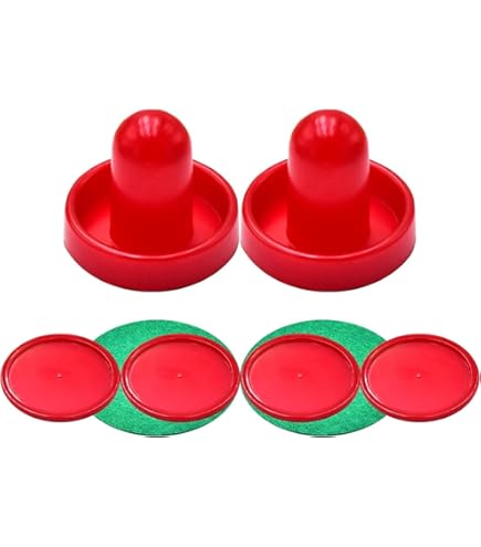 12x Airhockey Pucks 6,3cm - Rote Ersatzpucks Für Spieltische