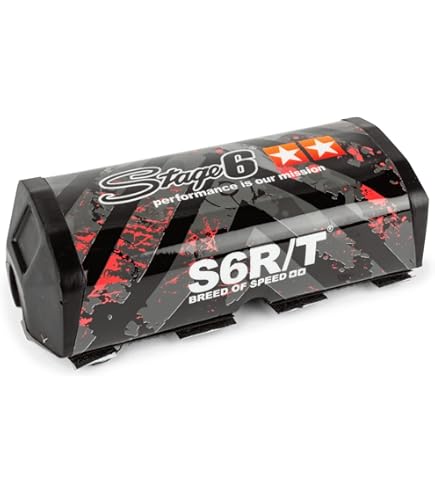 Guidons Krm Rembourrage Guidon KRM Noir/Rouge - Pour Guidos MX Sans Barre Centrale Krm Pro Ride