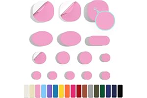 Skystuff 45 toppe adesive in nylon per riparazione di giacche, tende, capi outdoor, di forma rotonda e ovale, di colore rosa