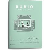 1 Escritura RUBIO | Min&uacute;sculas, dobujos, n&uacute;meros e iniciaci&oacute;n a las may&uacute;sculas | +5 a&ntilde;os