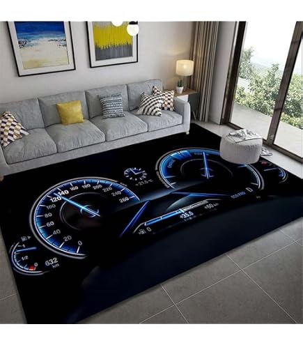 Tapis De Sol Foot Style Graffiti - Antidérapant, Lavable, Pour Chambre Enfant Ou Bureau Gamer