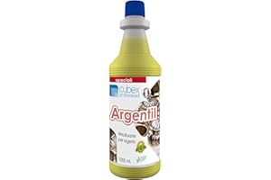 Cubex Professional Argentil | Bagno Desolfurante per Argento, Rame e Ottone I Detergente che elimina ossidazione e solfuro I Ridona brillantezza a posate, vassoi e oggettistica (1 LT)