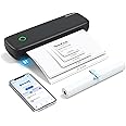 Bisofice L81 Thermal Printer A4, Inkless Portable printer Compatible with Android & iOS, Suitable for 2''/3''/4''/A4 thermal paper, Bluetooth Printer for Office, Travel, Study, Home - Black