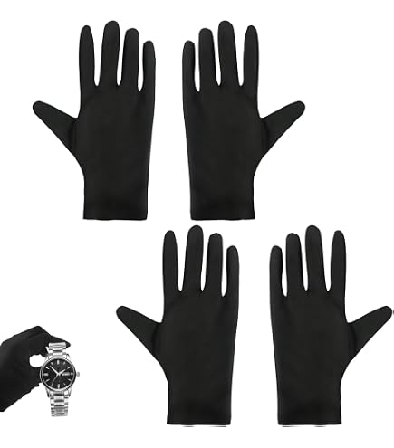 Hagerty Silver Gloves - Gants De Nettoyage Anti-Ternissement Pour Argent Et Métaux Argentés