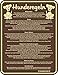 Produktbild Original RAHMENLOS® Fun Blechschild "Hunderegeln......." inkl. einer Musik CD