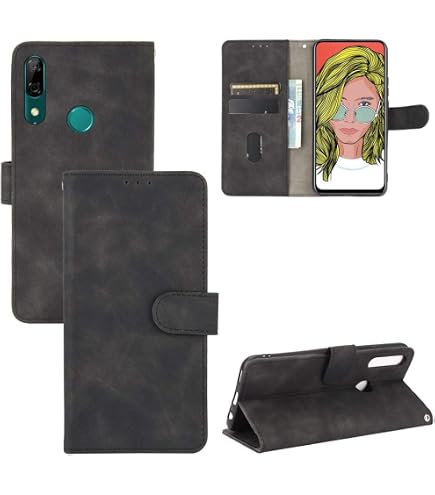 EASSGU Custodia per HUAWEI P Smart Z/HONOR 9X (6.59 Inches), Cover Morbida in Silicone TPU - Nero