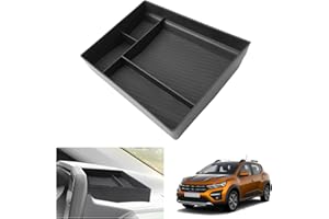 [Amélioré] GAFAT Dacia Sandero 3/Stepway 3/ Dacia Jogger 2021-2024 2025 8" Boîte de Rangement Console Centrale, Sandero 3 Stepway 8" Media Nav Organisateur arrière l'Écran, Dacia Sandero 3 Accessoires