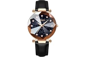 CIVO Orologio Donna Elegante da Polso Orologio Stelle Bracciale Analogico Quarzo Cielo Stellato Diamanti Regalo