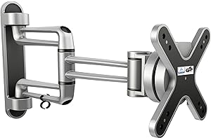 RICOO Supporto monitor muro S2111 Girevole Inclinabile Schermo PC 13-29" (33-74 cm) Staffa TV universale Televisore LED/LCD/Curvo VESA 100 x 100