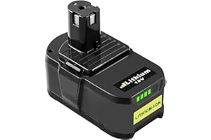 Goodexo 5,5Ah Batteria di ricambio per Ryobi Batteria 18V RB18L50 RB18L40 RB18L25 P108 P104 P107 P105 P103 P107 per Ryobi 18V Utensili a Batteria