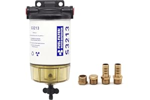 AOOSL Fuel Filter Marine Fuel Water Separator With Clear Bowl Replacement for Marine Outboard Motor Mercury Replaces S3213