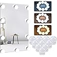 Unisun LED Vanity Mirror Lights Kit with USB Power Cord, Stick-on Makeup Mirror Light, With 10 Dimmable Bulbs for Dressing Table 3 Color 10 Levels Brightness (Mirror Not Include)