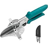 O’Shine Miter Shears for Angular Cutting Molding Crafting,Shoe Molding Cutter Tool,45-135 Degree Multi Angle Mitre Shears Tri