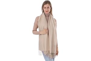 ACNCN Womens Cashmere Scarf Pashmina Shawl Wraps 300g Extra Large Cashmere Thick Scarves for Winter