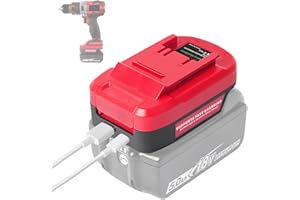 QUPERR MT18EIN Convertidor de Batería para Batería Makita 18V, para Herramientas Eléctricas Inalámbricas Einhell 18V, Adaptador de Batería USB con Puerto de Carga USB/Tipo-C (Sólo Adaptador)