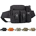 YuHan Hiking Waistpacks Outdoors Tactical Waist Pack Pouch Water Bottle Pocket Holder Molle Hip Belt Bag Black