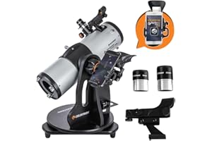 Celestron 22480 StarSense Explorer 114mm Tabletop Dobsonian Smartphone App-Enabled Telescope Works with StarSense App to Help You Find Nebulae, Planets & More – iOS/Android Compatible