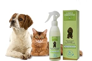 101 LOVE FOR PET Linea 101, Protection Solaire Spray Naturel, 250ml - Ecran Solaire pour Chiens et Chats - Solution Végétal Contre Les Rayons du Soleil