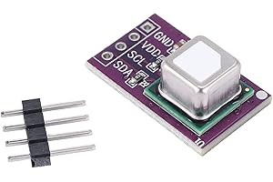 Jevina SCD40 Gassensormodul Erkennt CO2 Kohlendioxidtemperatur und Feuchtigkeit 2 im 1 Sensor