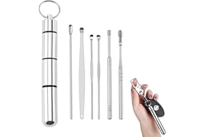 Jaimela Limpiador de Oídos[6 ​Piezas], Kit de Limpieza para Oídos, con Caja de Almacenamiento