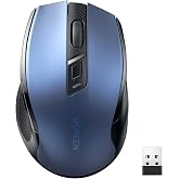 UGREEN Ergonomische Draadloze Muis met USB Ontvanger 2.4 GHz Silent Click USB Muis 4000 DPI Verstelbaar Compatibel met PC,Tab