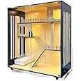 TOMYEUS Outdoor Cat Enclosure Cat Cage Villa Home Cat Cage Indoor Cat Cabinet Cat House Cat House Cat Villa Luxury Large Double-storey Cat Villa Cat Hut
