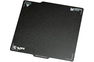 HzdaDeve Upgrade 257.5x257.5mm Doppelseitige strukturierte PEI Pro Bettplatte für Bambu Lab X1 P1P 3D Drucker Flex Blatt Aufkleber Abnehmbare Bau Oberfläche Plattform Matte