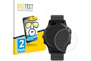 brotect Protection Ecran pour Garmin fenix 5 (47 mm) / 5 Plus (47 mm) (2 Pièces) - Film Protection Ultra Clair