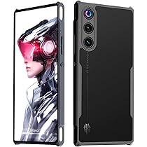 QJONSIU Coque Pour Nubia Red Magic 10 Pro – Protection Antichoc Noire, Dos Rigide Et Cadre Souple