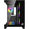 ICEMASTER Dynamite XL PRO Mid-Tower Computer Case/Gaming Cabinet - Black (7 Infinity Argb Fans) | Support EATX,ATX, Micro-ATX, Mini-ITX | Pre-Installed 3 Side Fans, 1 Rear Fan & 3 Bottom Fans