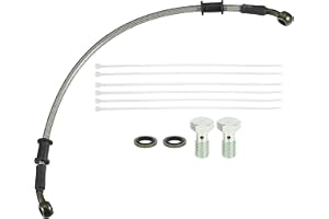 QUARKZMAN 1 set 40 cm 1,31 fot motorcykel hydraulisk bromsslang med skruvar
