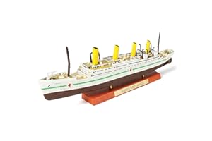 SEBUNAS Maquette HMHS Britannic, 1/1250e, Bateau de croisière Classique en Alliage métallique moulé sous Pression, légendaire paquebot Britannique, avec présentoir en Bois, pour Collection ou Cadeau.
