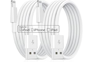 JEENEK 2Pack 3M iPhone Ladekabel Original, [MFi Certified] Lang Lightning to USB Kabel, Schnellladung 10ft Apple Ladekabel für Apple iPhone 14/13 Pro/12/11/XS/XS Max/XR/X/8/8 Plus/7/7Plus/6s/6Plus/5S/5, iPad
