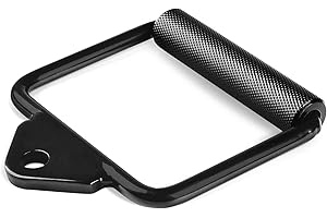 Yes4All Accesorio de cable con mango de fila en D doble, mango en D único para entrenamiento de pesas, accesorios de máquina de cable para gimnasio en casa