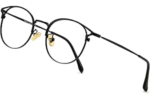 Cyxus Blue Light Glasses Anti Eyestrain Computer Eyeglasses, Clear Lens Retro Eyewear for Men and Women…