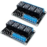 Innfeeltech 2pcs DC 24V Relay Module 4 Channel Relay with Optocoupler High or Low Level Trigger Expansion Board