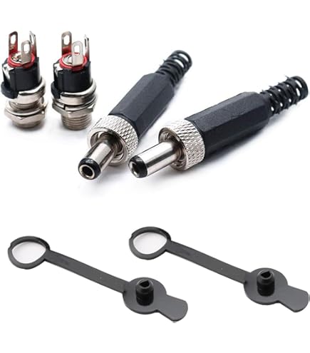 Connecteurs D'alimentation CC Mâles 5,5 X 2,5 Mm - Lot De 5, 20 Ou 100 - Soudure Facile