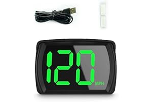 MARFULEAKY Car HUD Headup Display GPS Speedometer for Car Truck SUV Motorcycle, Speedometer Car With OverSpeed Reminder Fatigue Driving Warning, LED Large Font Digital Speedometer Car MPH