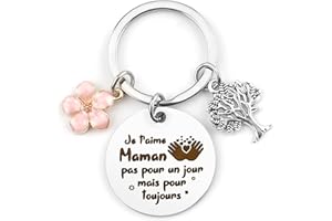RGHSZ Cadeau Fete Des Meres,Cadeau Maman,Porte Clé Maman,Cadeau Anniversaire Maman,Bonne Fete Maman,Cadeau Naissance Maman,Future Maman,Cadeau Moins De 10 Euros,Petit Cadeau Pas Cher