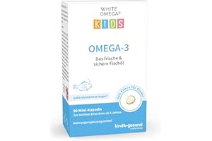 Omega-3 Kapseln für Kinder – Vergleichssieger 2024 – 518 mg Fischöl mit DHA & EPA – zuckerfrei – 90 Mini-Kapseln (1 Monat)
