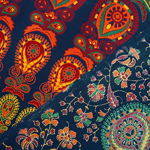 Blaue Mandala Tapestry Indian Cotton Tapestry Twin Größe Wandbehang Decor - 6