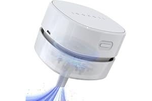 IGOKOTI USB Mini Desktop Vacuum Cleaner with Nozzle, Rechargeable Small Handheld Vacuum Cleaner, Wireless Mini Desktop Worktop Sweeper for Keyboard, Computer, Dust Crumbs, Piano, Removable Design