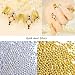 Produktbild qhj Silber Caviar Perlen Stahl Ball für Nail Art 3D Salon Acryl Deko Tipps Maniküre