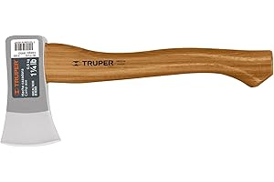 TRUPER HC-1-1/4 - Hacha de Campamento de 1 1/4 Libras, Mango de Nogal Americano de 14 Pulgadas, 0.5 kg