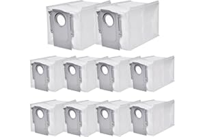 ECNAKA Q Revo Staubbeutel für Roborock 10 Stück Staubsaugerbeutel für Roborock Q Revo/ Qrevo Pro/ Qrevo S/ Saros 10R Zubehör Saugroboter Beutel Dust Bag Großer Kapazität Ersatzbeutel Filterbeutel Ersatzteile