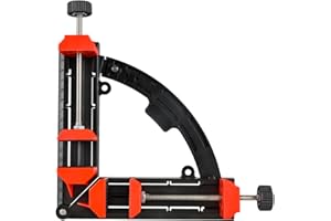 NS Juvyig Zacisk kątowy, wielokątne ruchome zaciski narożne, regulowane zaciski 30-90 stopni do obróbki drewna (czarny)