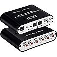 SOUTHSKY Convertisseur de son numérique 5.1 - SPDIF optique/coaxial Dolby AC3 DTS vers audio analogique 5.1 CH (sortie RCA)